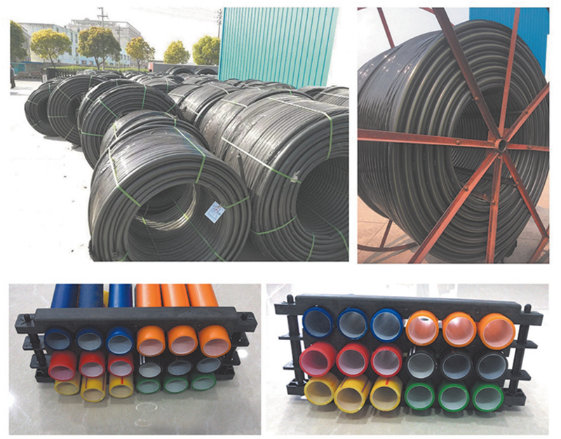 高密度聚乙烯(HDPE )硅芯管制作，系采用特種HDPE原料加硅料共擠復合而成，具備以下基本特性: 1.管道的強度，包括抗壓，抗張和抗沖擊能力，充分考慮到光(電)纜保護所需的安全系數，不再需要大管作外層保護。 2、硅管曲率半徑小，為其外徑的十倍。敷管時遇到彎曲處和上下管落差處可隨路而轉或隨坡而走，無須作任何特別處理，更不必設入井過渡。 3、其內壁的硅芯層是固體的，永久的潤滑濟。 4、其內壁的硅芯層被同步擠壓進壁內，均勻地分布于整個內壁，硅芯層與高度密聚乙烯具有相同的物理和機械特性:不會剝落，脫離。 5、其內壁硅芯層的摩擦特性保持不變，纜線在管道內反復抽取。 6、其內璧的硅芯層不與水溶，污物進管后可用水沖洗管道，可免遭嚙齒動物破壞。7、抗老化，使用壽命長，埋入地下可達50年以上。 8、耐候性能好。 9、施工快捷，可大降低工程造價。